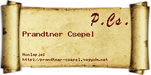 Prandtner Csepel névjegykártya